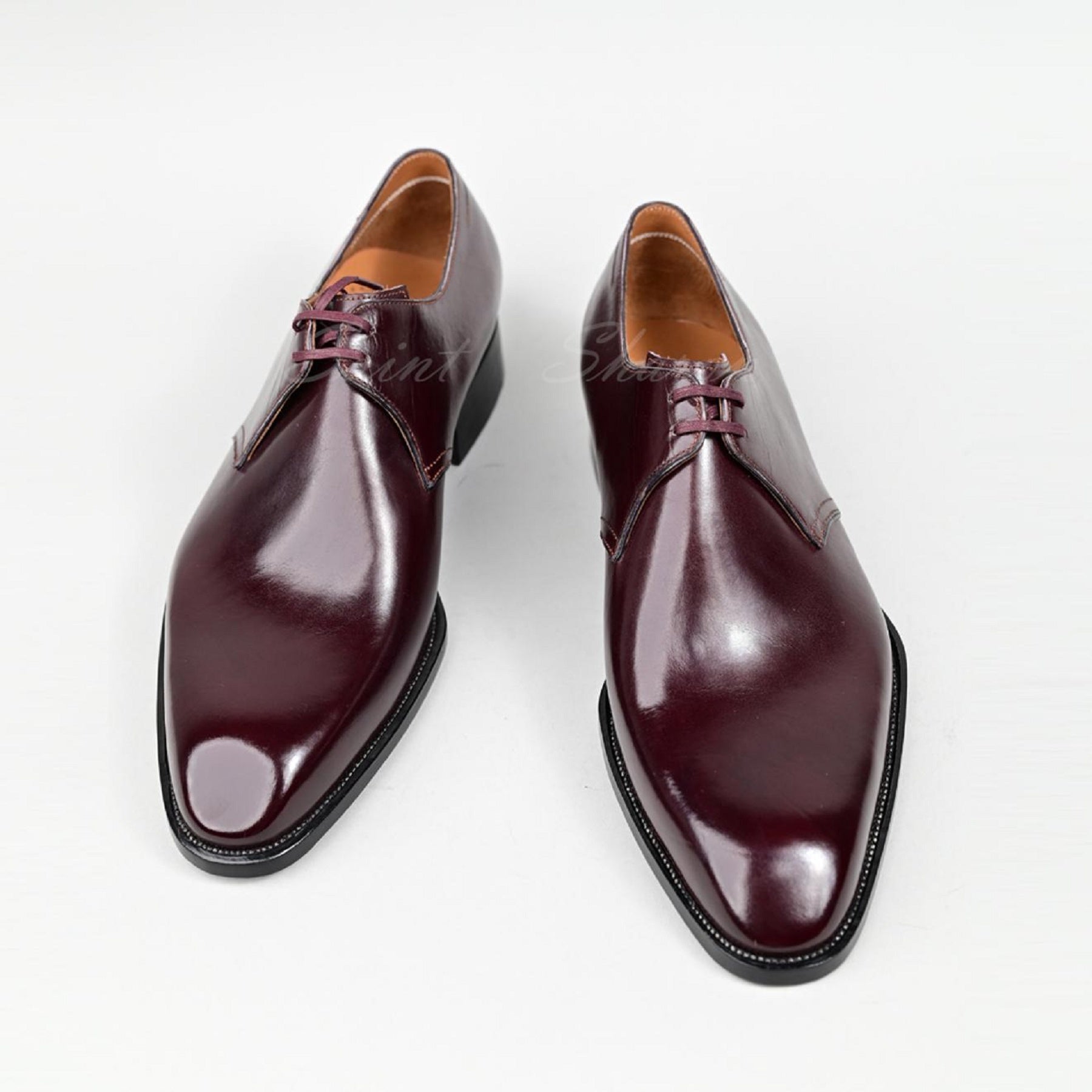 VSong MTO Derby Burgundy Shoes