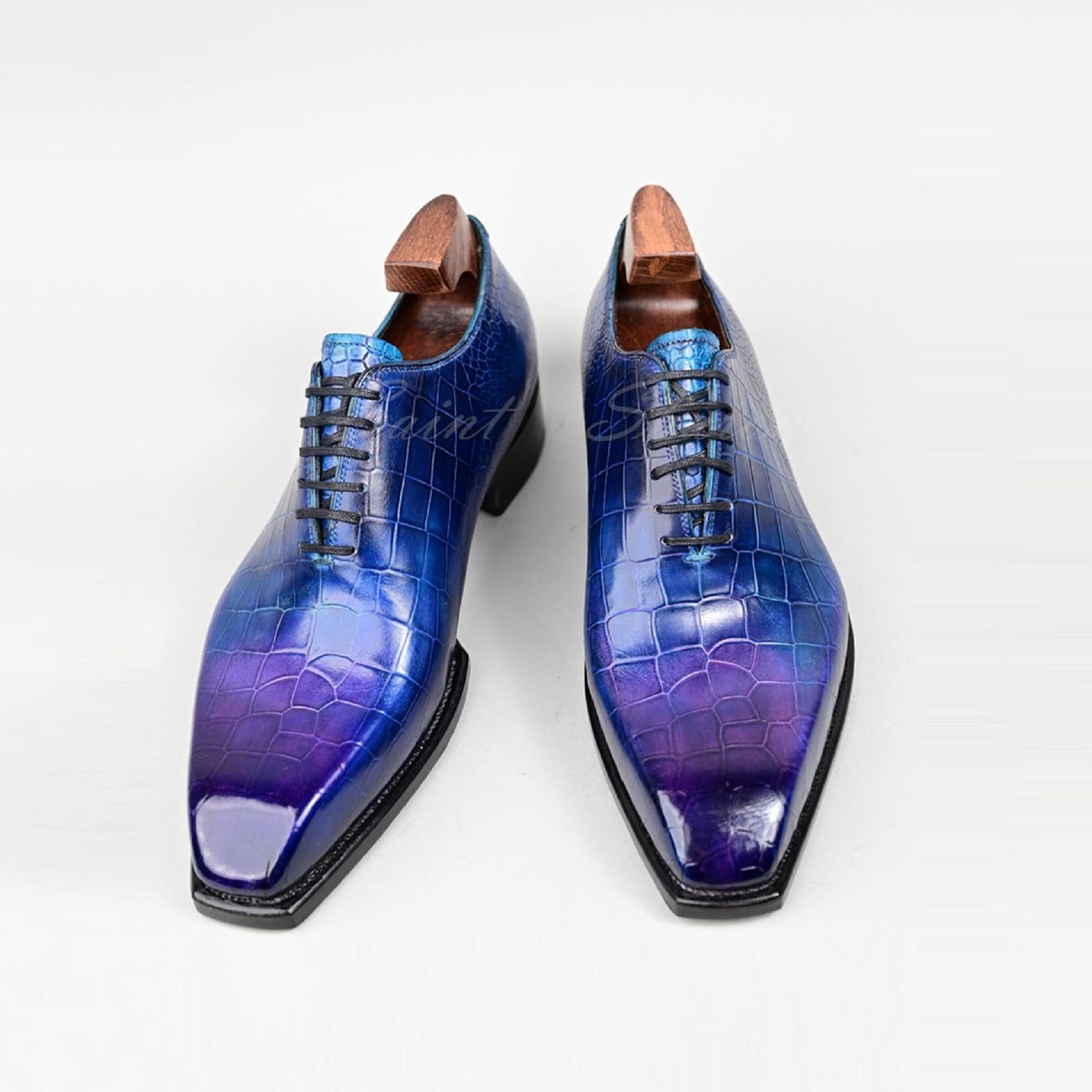 VSong Luxury Crocodile Oxfords Shoes Multi Color Business Men Shoes