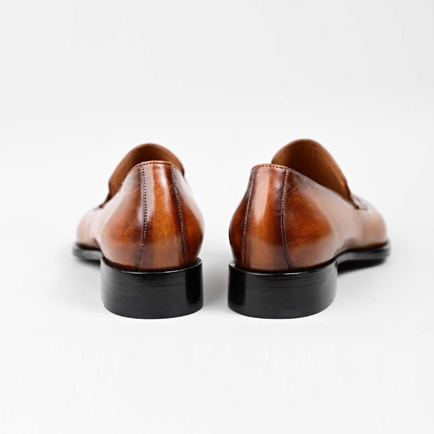 VSong MTO Camel Brown Loafer Shoes