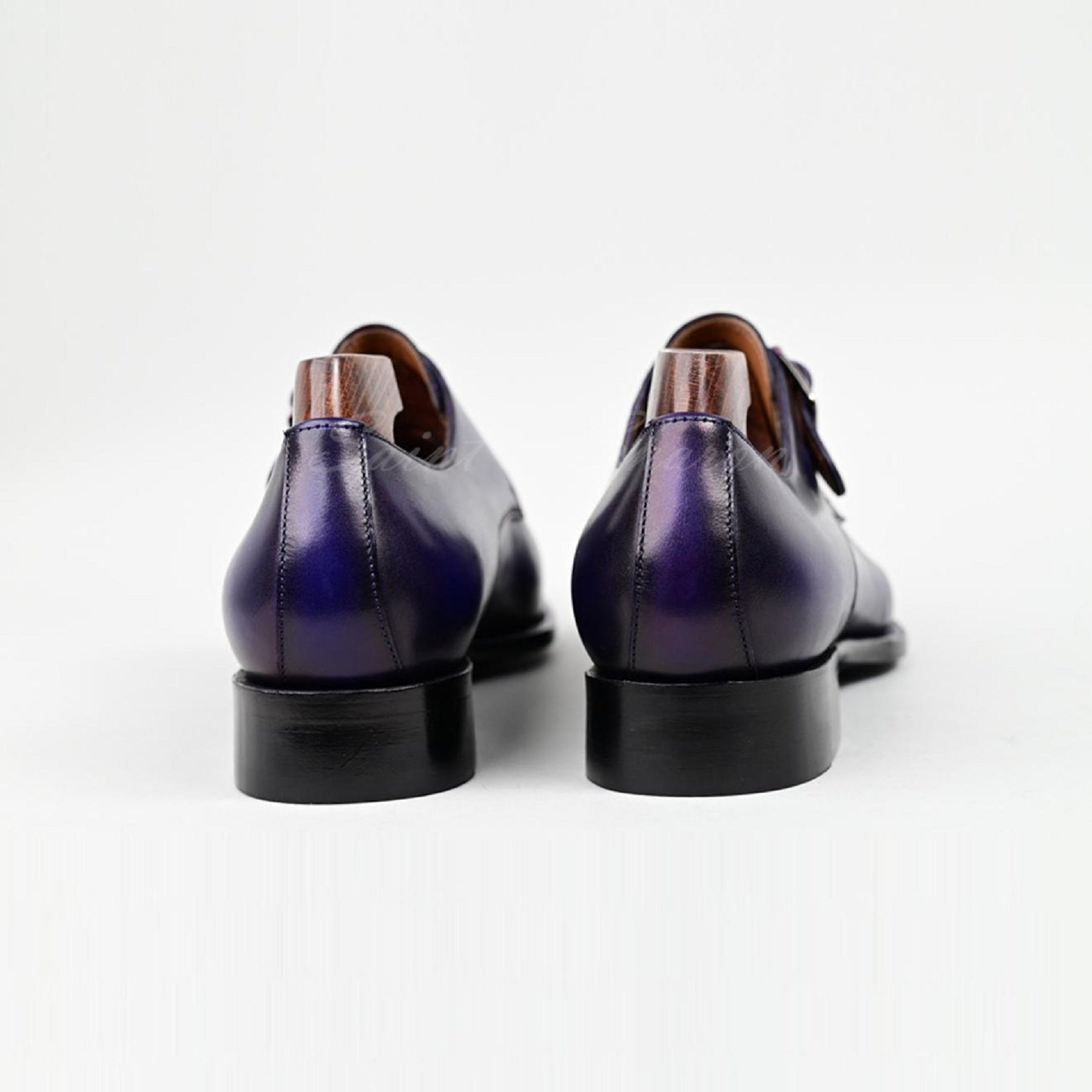 VSong MTO Single Monkstraps Royal Blue Shoes