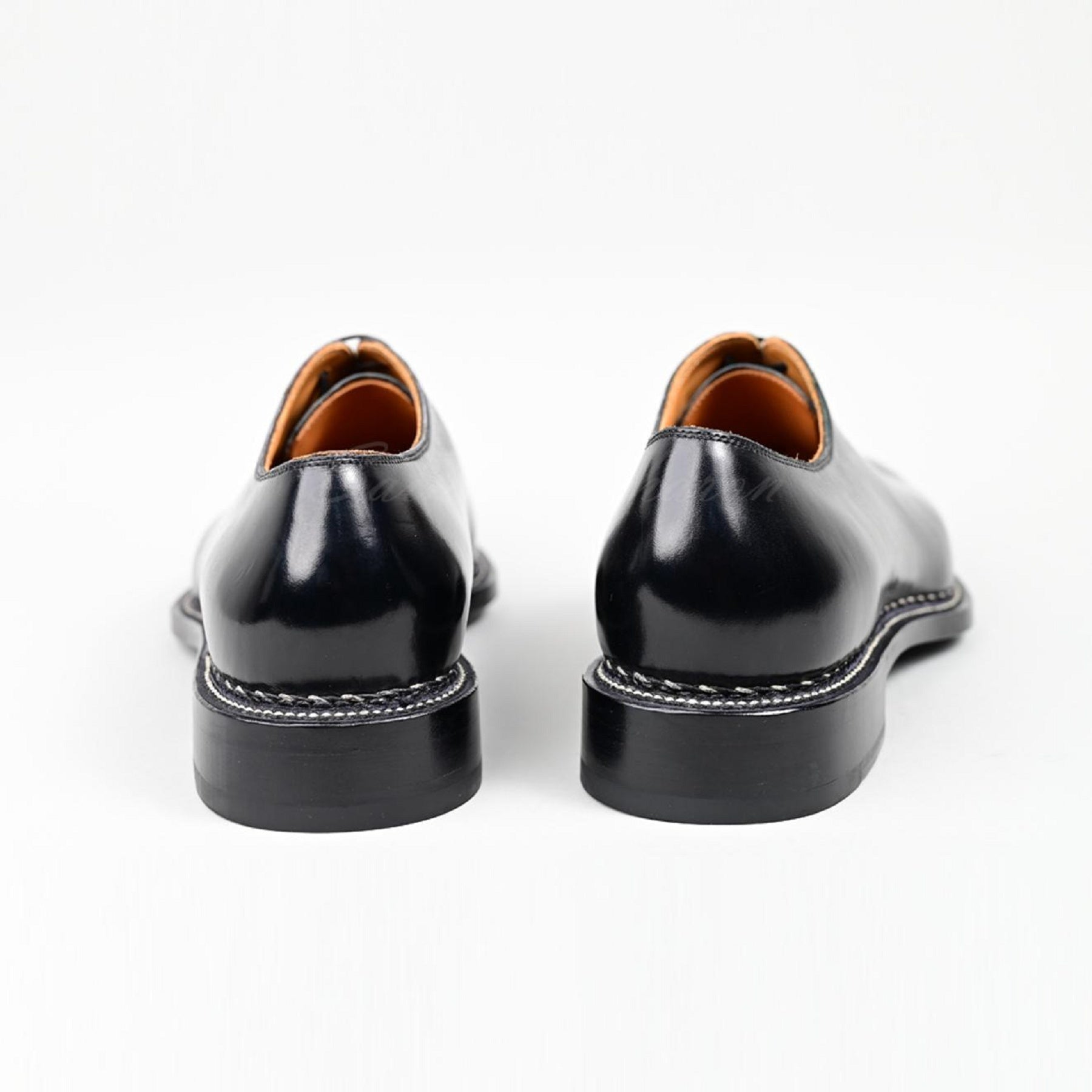 VSong MTO Black Norwegian Welted Oxfords Shoes