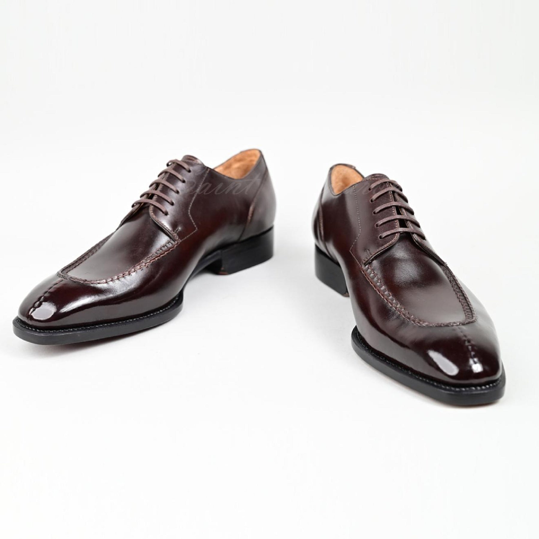 VSong Goodyear Welted Brown Oxfords Shoes Formal Wedding Groom Shoes