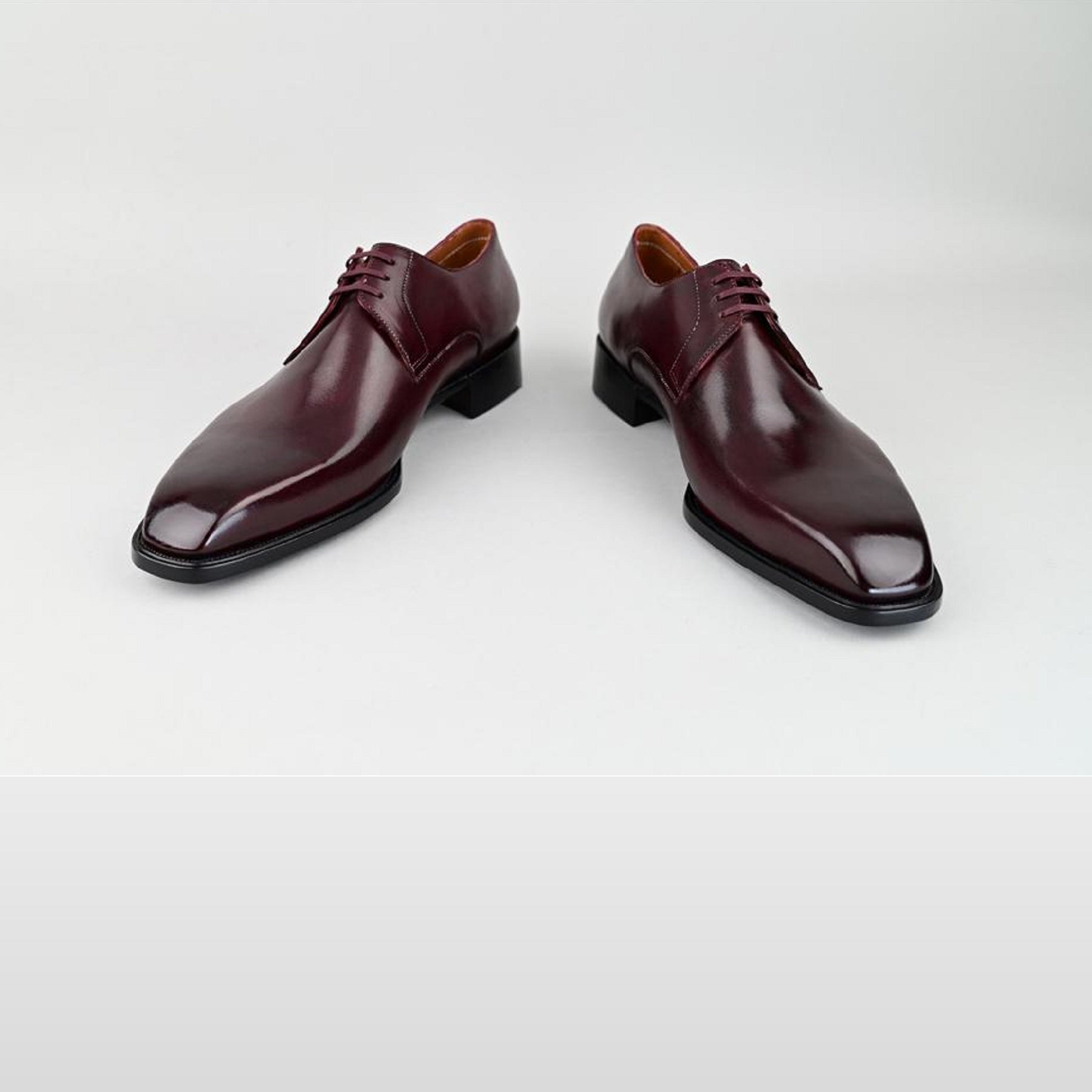 VSong Brown Derby Shoes Wholecut Cap Toe Men Business Shoes