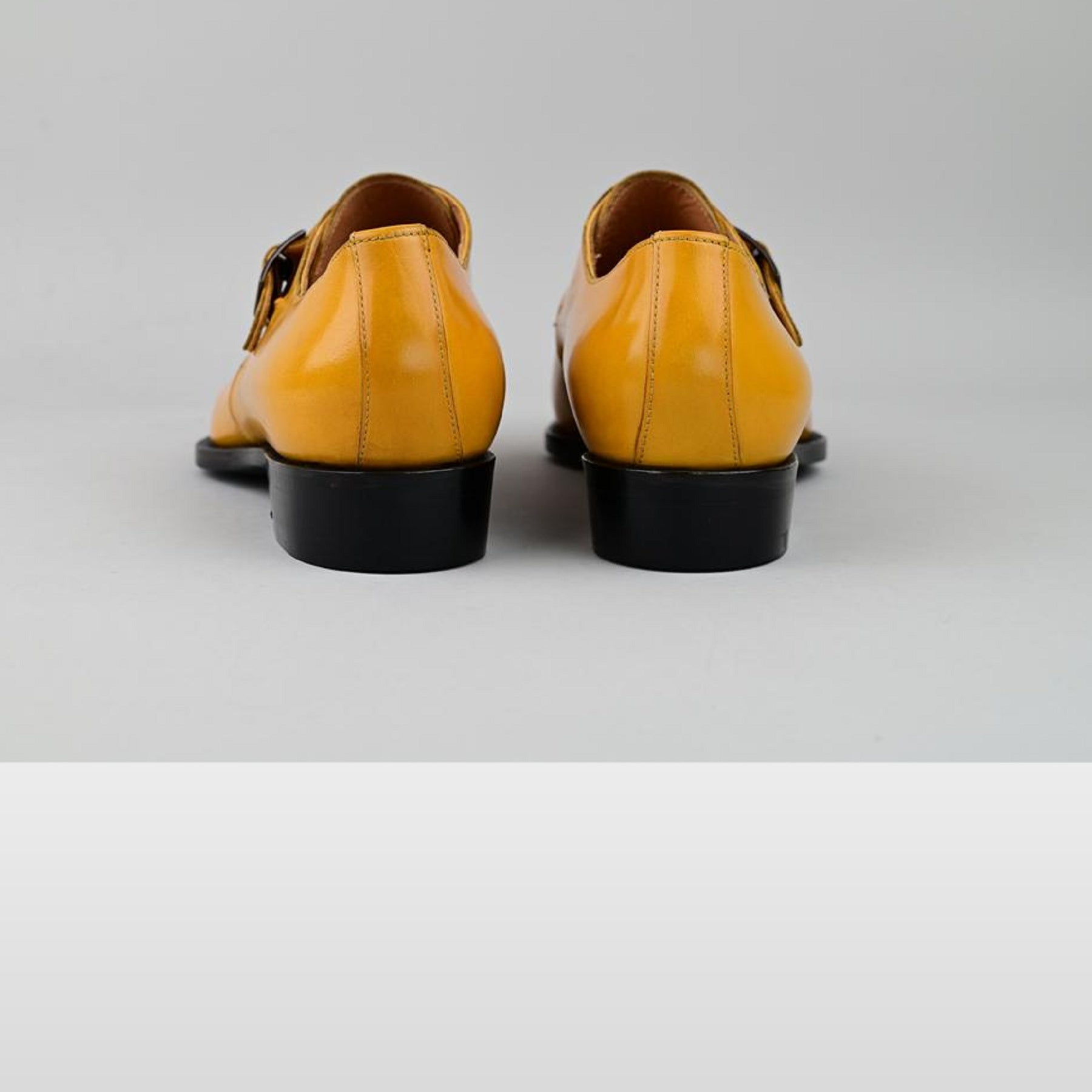 VSong MTO Yellow Single Monkstraps Shoes