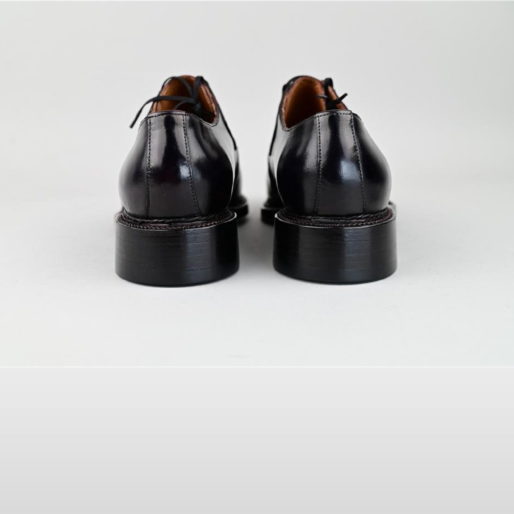 VSong MTO Black Norwegian Welted Derby Shoes