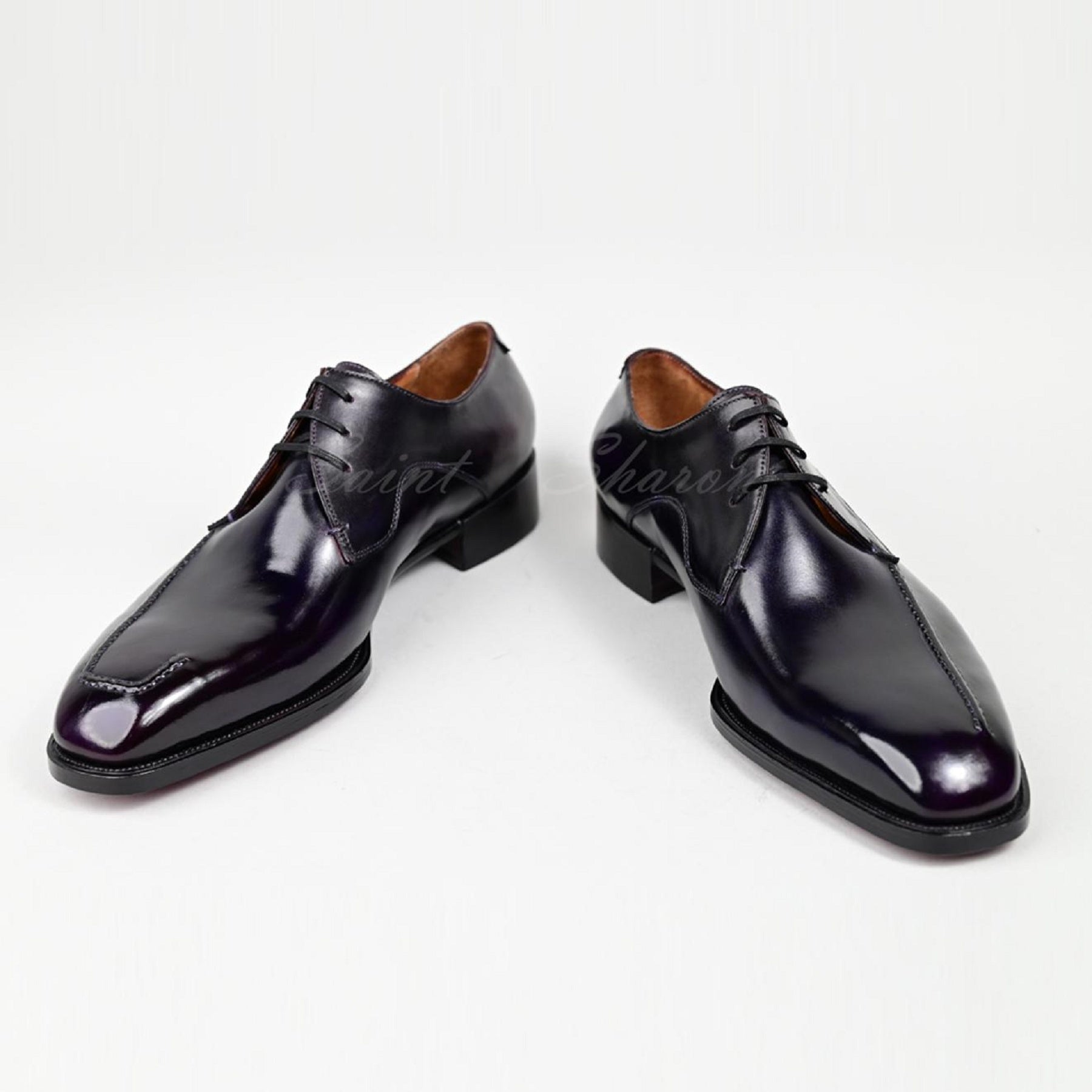 VSong MTO Black Derby Shoes