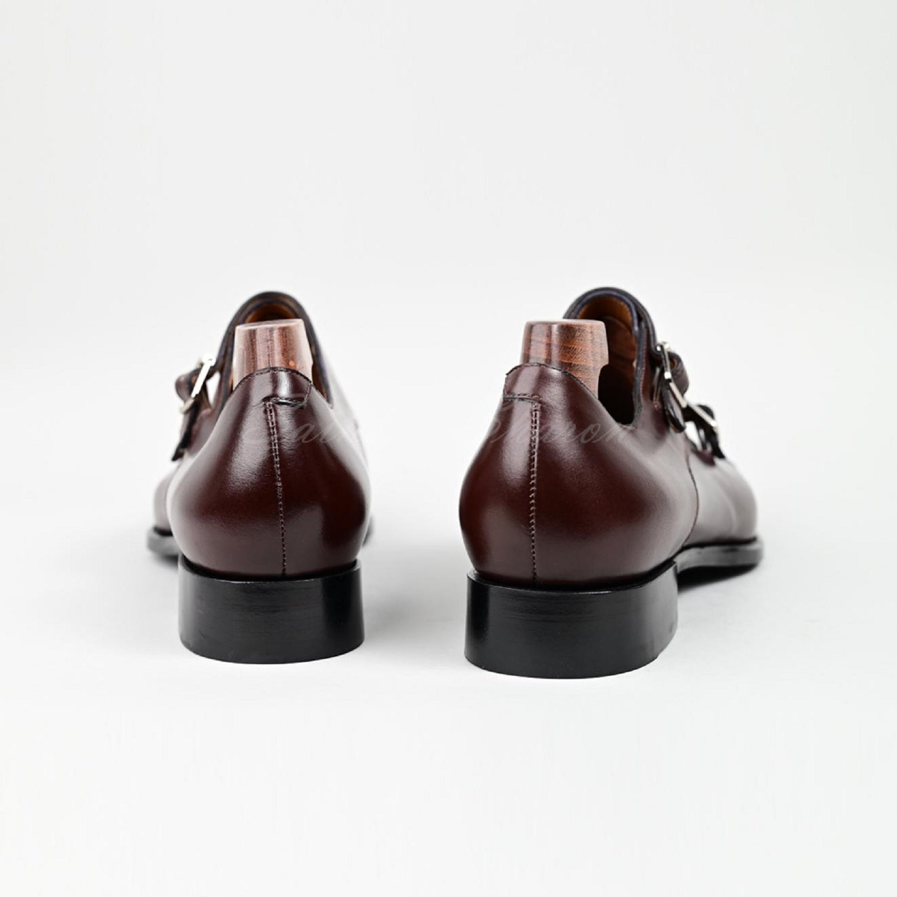 VSong MTO Brown Monkstraps Shoes