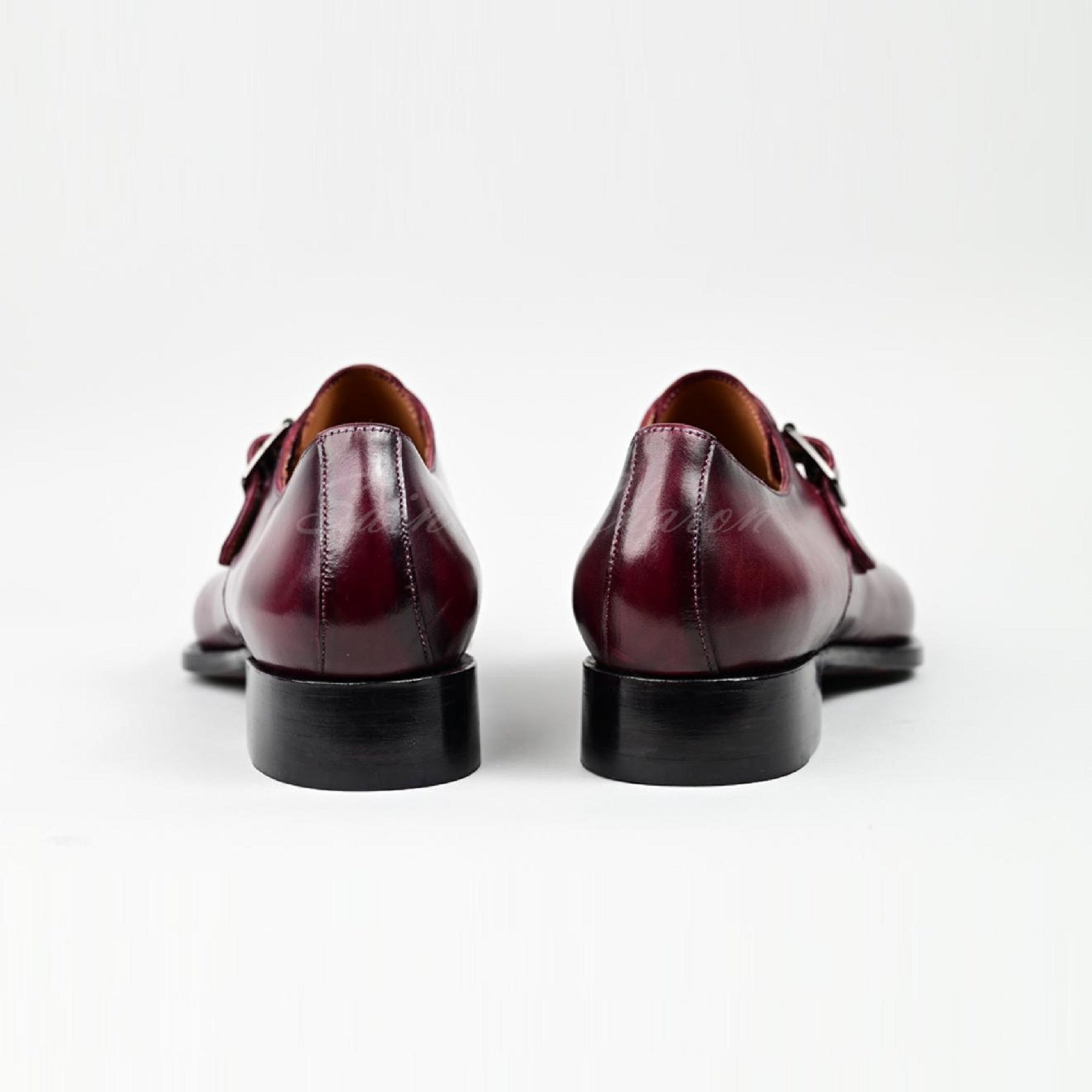 VSong MTO Wine Single Monkstraps Shoes