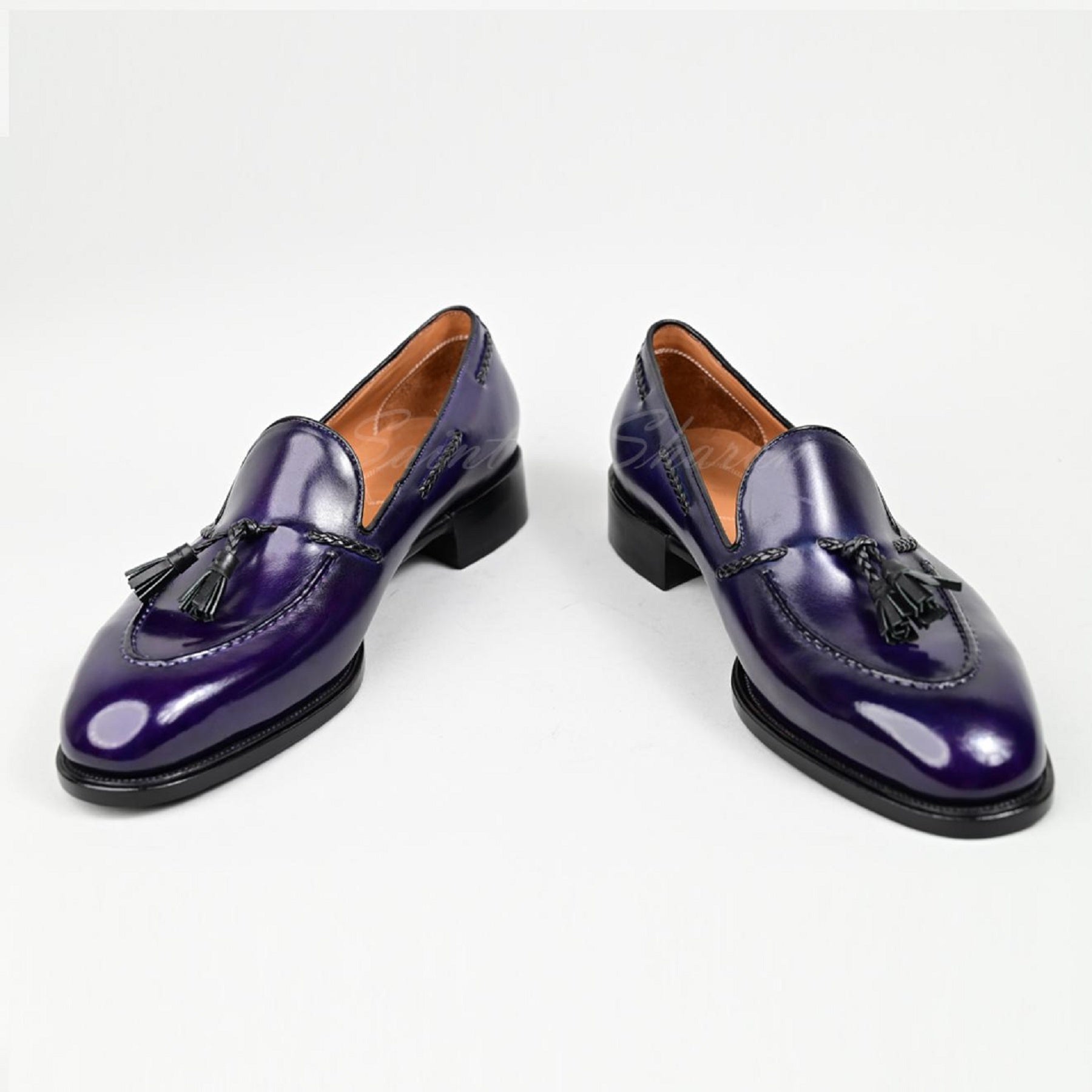 VSong MTO Royal Blue Loafer Shoes